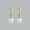 Simple Pearl Drop Stud Earring