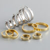 Silver Wide Flat Plain Earring Clik