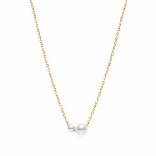 2-Pearl Freshwater Pearl Necklace
