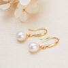 Natural Rice Pearl Shape Earring Hook