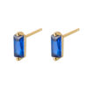 Square Cut Zircon Stud Earrings