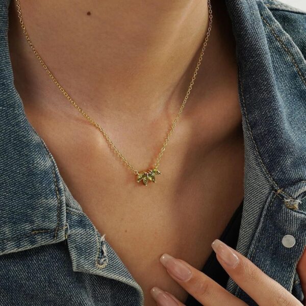 Birthstone Flower Necklace