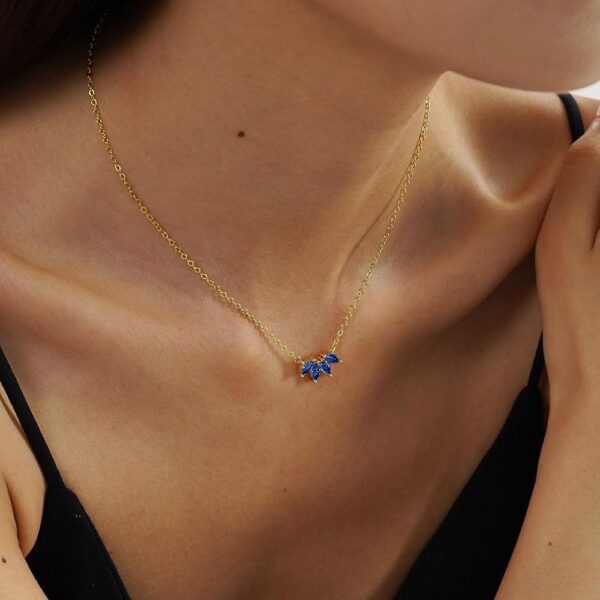 Birthstone Flower Necklace