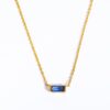 Baguette square Birthstone Necklace
