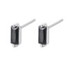 Square Cut Zircon Stud Earrings