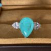 Paraiba Pear Shape Engagement Ring