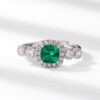 2 Ct Lab Created Emerald Ring