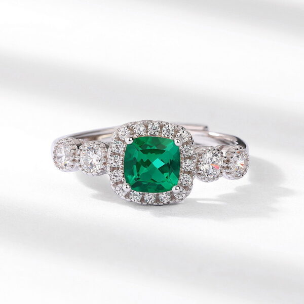 2 Ct Lab Created Emerald Ring