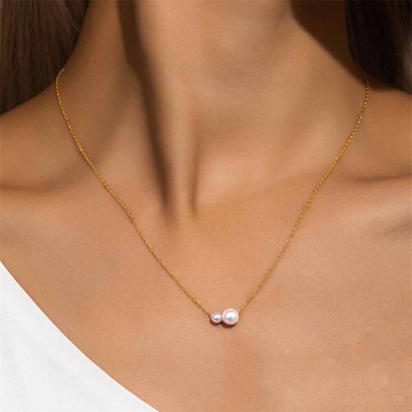 2-Pearl Freshwater Pearl Necklace