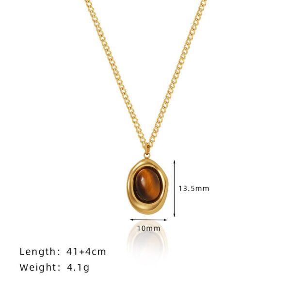 Natural Tiger Eye Stone Necklace