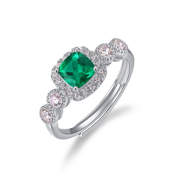 2 Ct Lab Created Emerald Ring