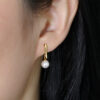 Simple Pearl Drop Stud Earring