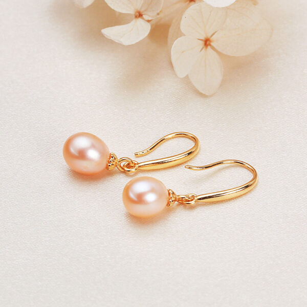 3 Natural Rice Pearl Shape Earring Hook