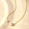 2-Pearl Freshwater Pearl Necklace