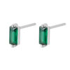 Square Cut Zircon Stud Earrings