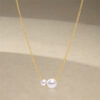 2-Pearl Freshwater Pearl Necklace