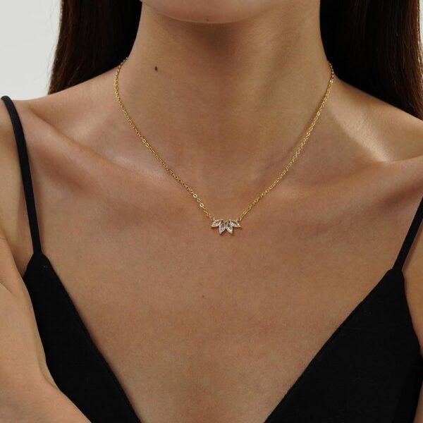 Birthstone Flower Necklace