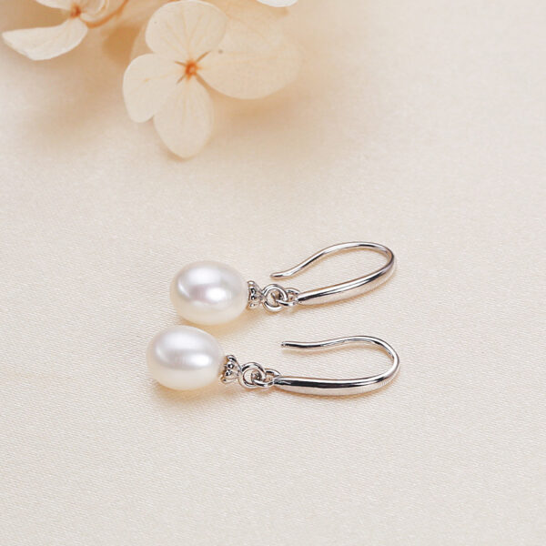 5 Natural Rice Pearl Shape Earring Hook