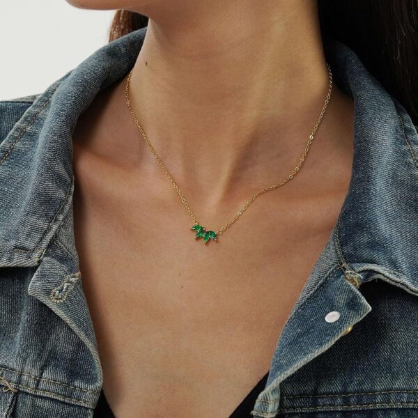 Birthstone Flower Necklace